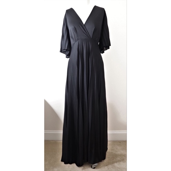 ASOS Dresses & Skirts - 🆕 ASOS black pleated long evening gown, Sz 16